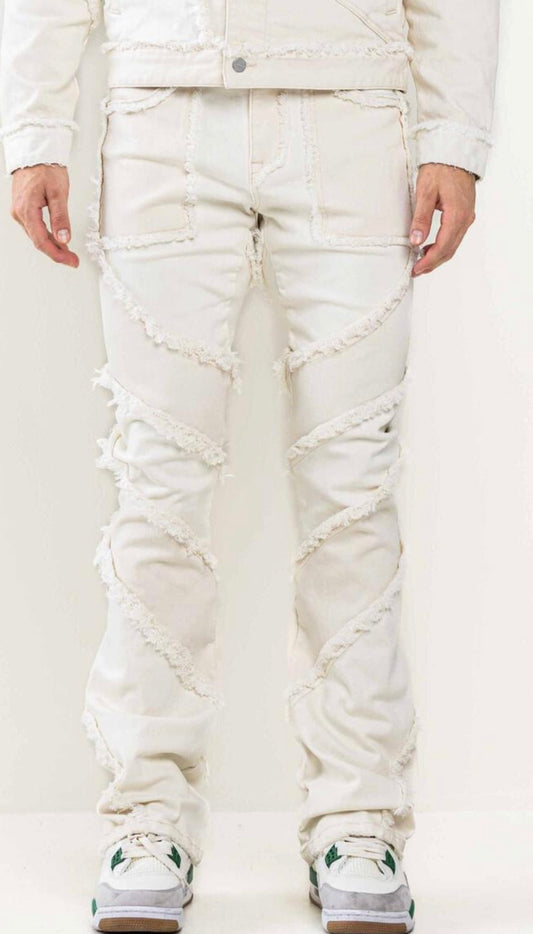 FIRST ROW WHITE JEANS